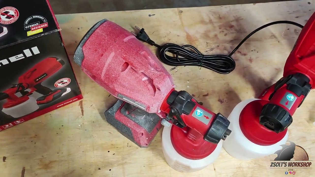 🔫 Einhell TC-SY 18/60 Li-Solo akkus festékszóró pisztoly teszt