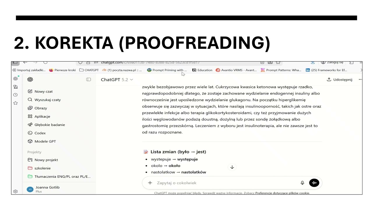 1. Zastosowanie GenA LLM w redagowaniu tekstów. Wprowadzenie.