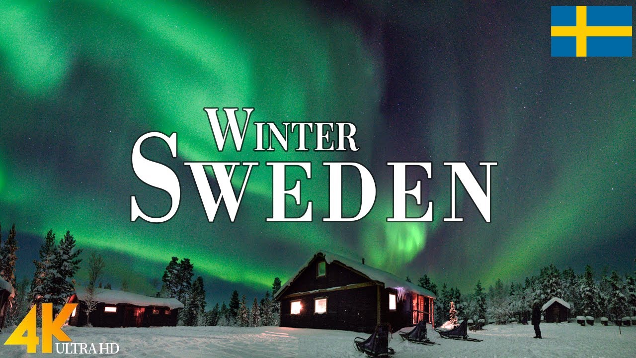 Winter Sweden 4K Ultra HD • Stunning Footage Sweden, Scenic Relaxation Film with Calming Music