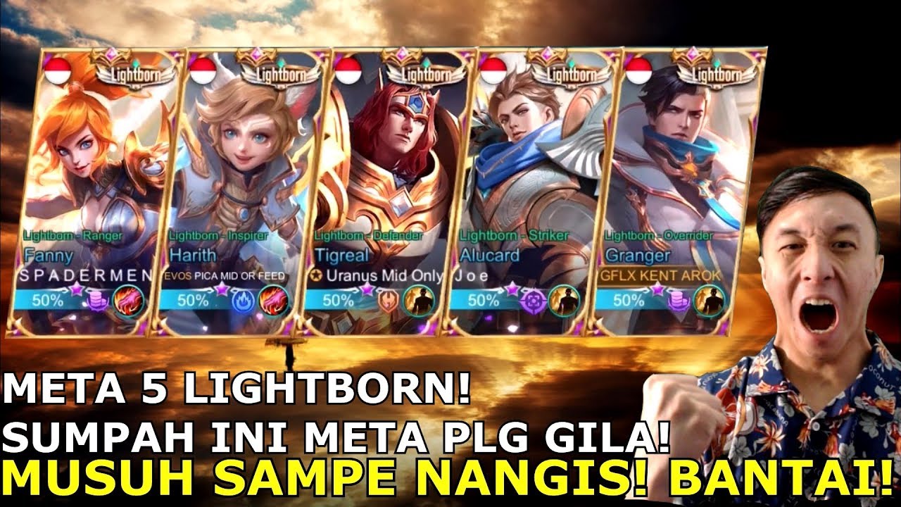 META 5 LIGHTBORN! MUSUH GA BISA BERNAFAS! GW MENGGILA! BANTAI!