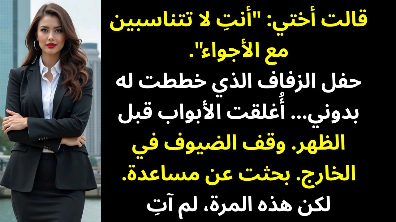 دفعت ثمن الزفاف بالكامل — ثم اكتشفت أنها ليست مدعوة إليه