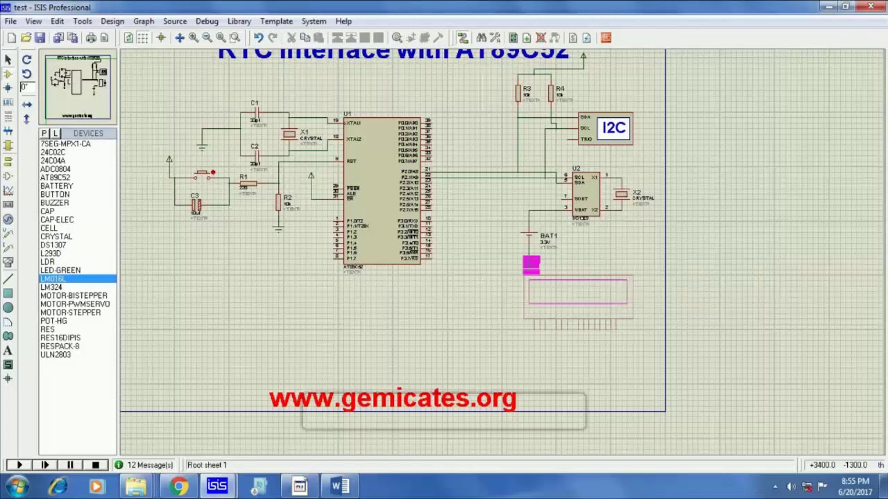 TUTORIAL-10 |  RTC INTERFACING WITH 8051 | GEMICATES LABS