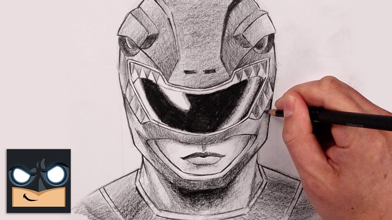 How To Draw Red Power Ranger | Sketch Tutorial