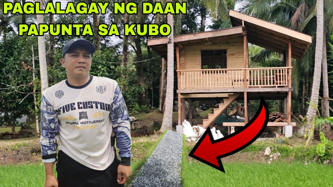 Paglalagay ng Daan Papuntang kubo Paglilinis ng Kubo..