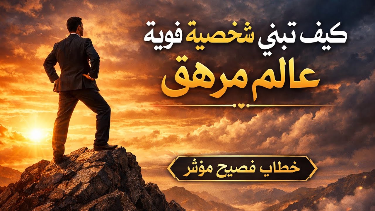 كيف تبني شخصية قوية في عالم مرهق 🧠| خطاب فصيح مؤثر ⚡️