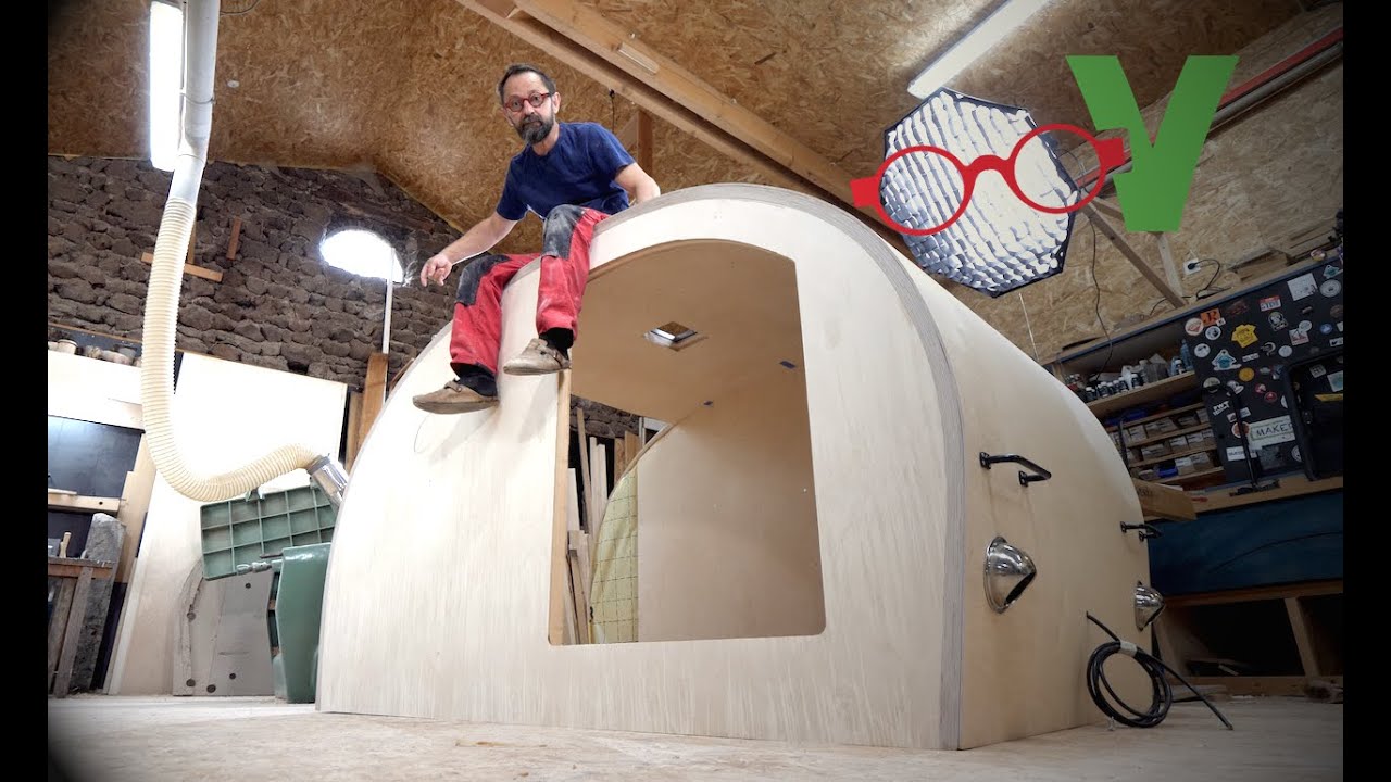 MA CARAVANE TEARDROP en bois : Les habillages (Ep 3)