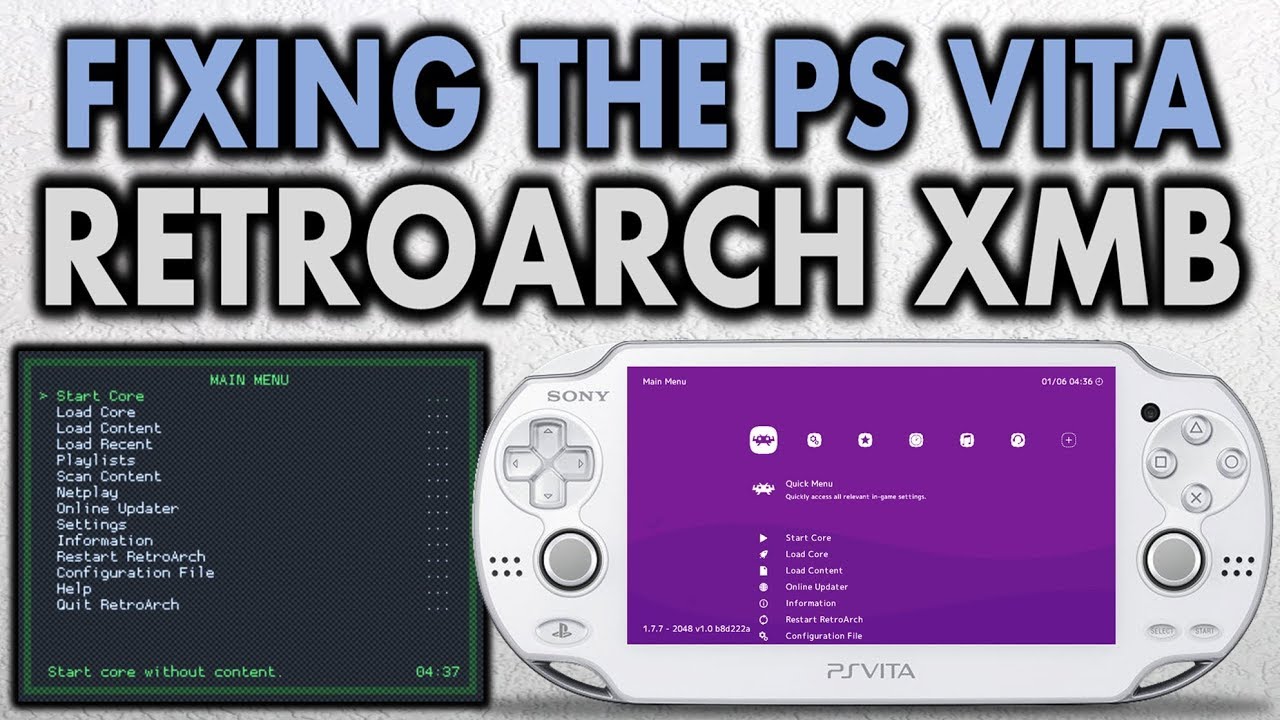 Fixing The RetroArch XMB Theme On PS Vita!