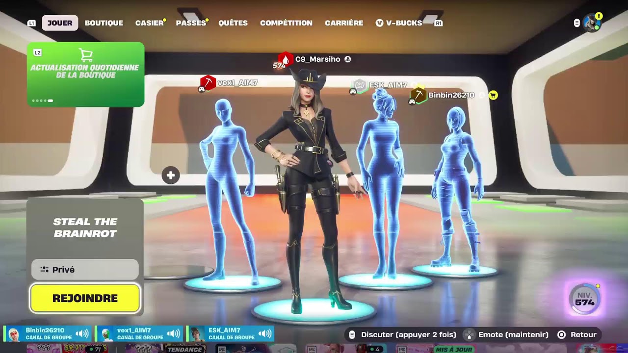 Fortnite steal the brainrot je cherche grosse arraigner et canon a tout prit