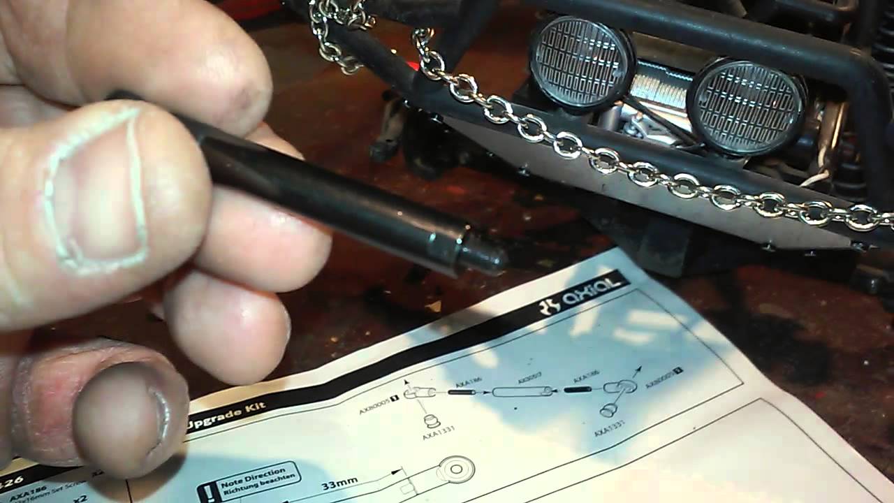 Axial scx10 steering upgrade.