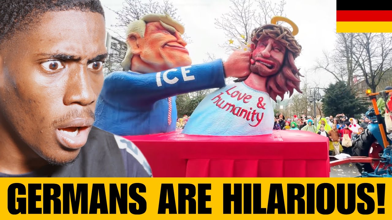American reacts to Germans Humiliating Trump at Carnival