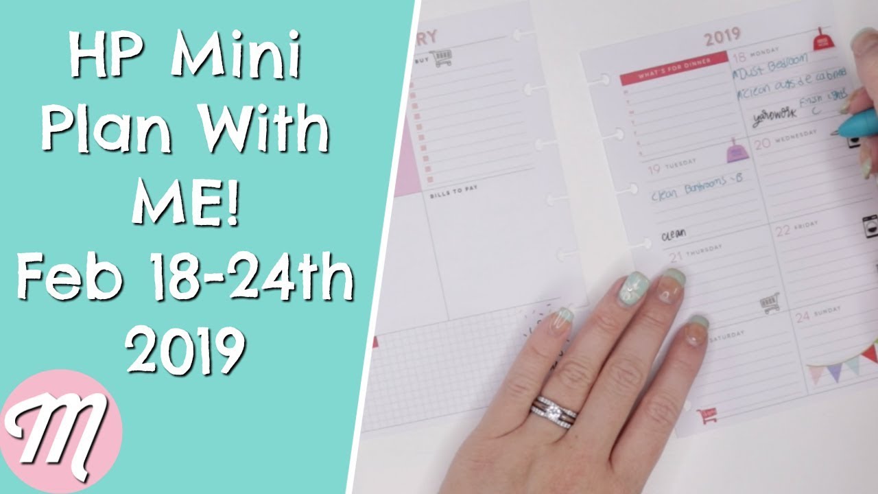 Plan With ME! - Happy Planner Mini - Feb 18th - 24th, 2019 - Cleaning Schedule