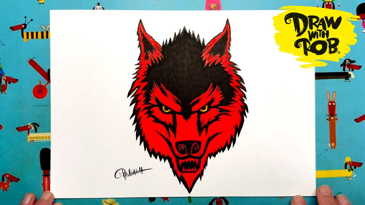 #DrawWithRob 192 Wolf