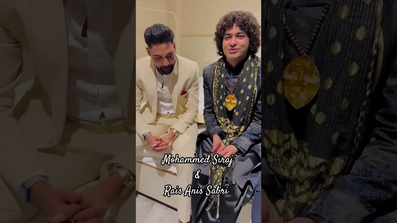 Rais Anis Sabri with Mohammed Siraj #viral #shortsfeed #shorts #indiancricket #qawwali#live#newmusic