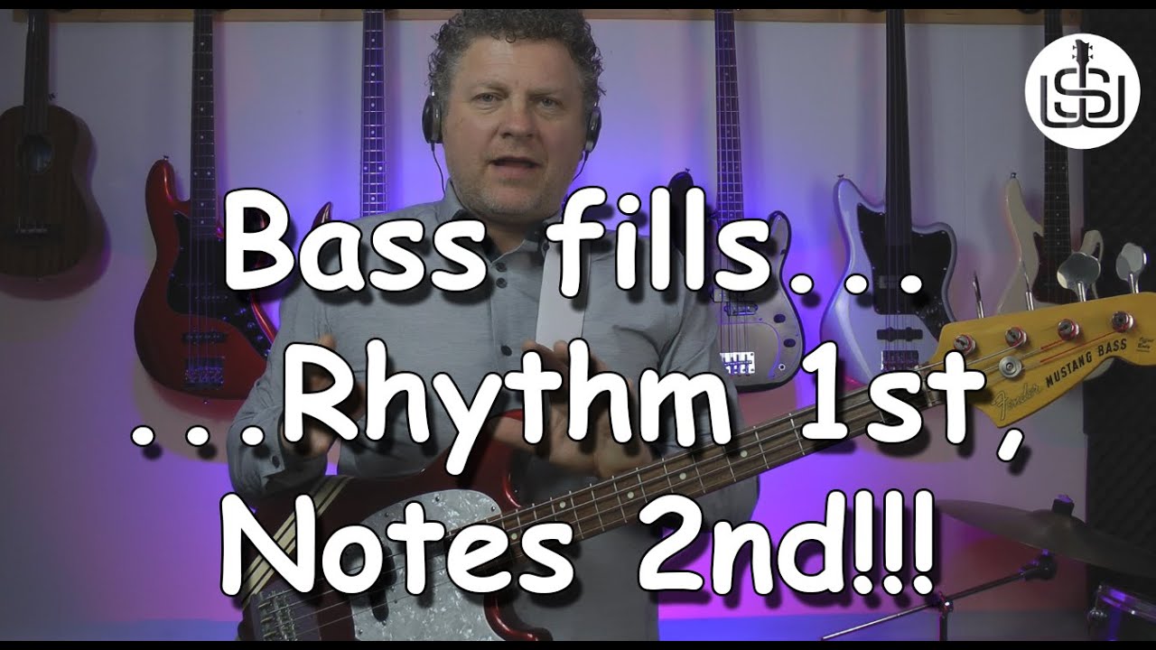 Create fabulous bass fills by thinking Rhythm 1st, Notes 2nd - bass lesson by Scott Whitley