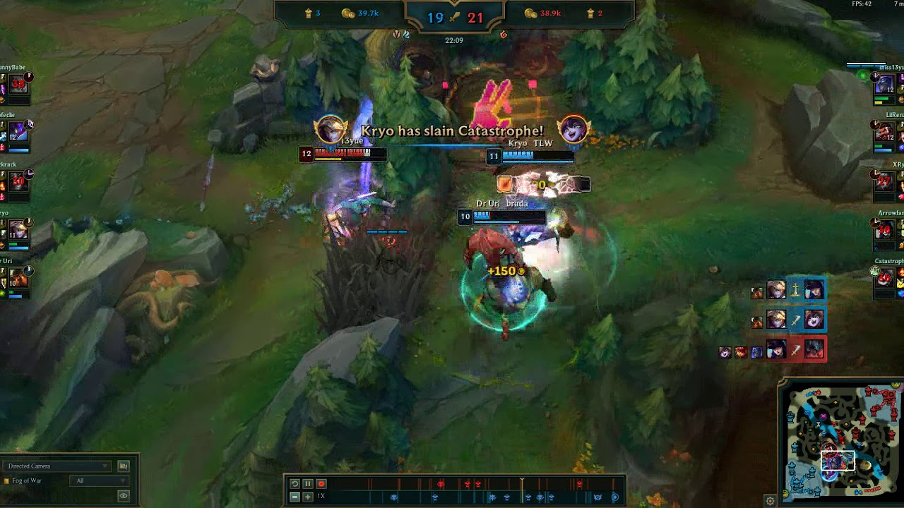Crazy Ezreal main destroys enemy team while behind in gold (SO GOOD)