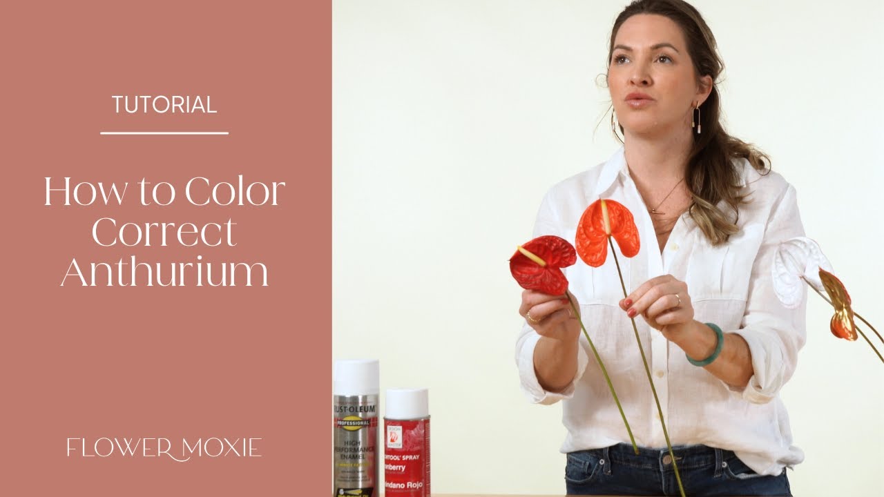 How to Color Correct Anthurium with Paint by Flower Moxie