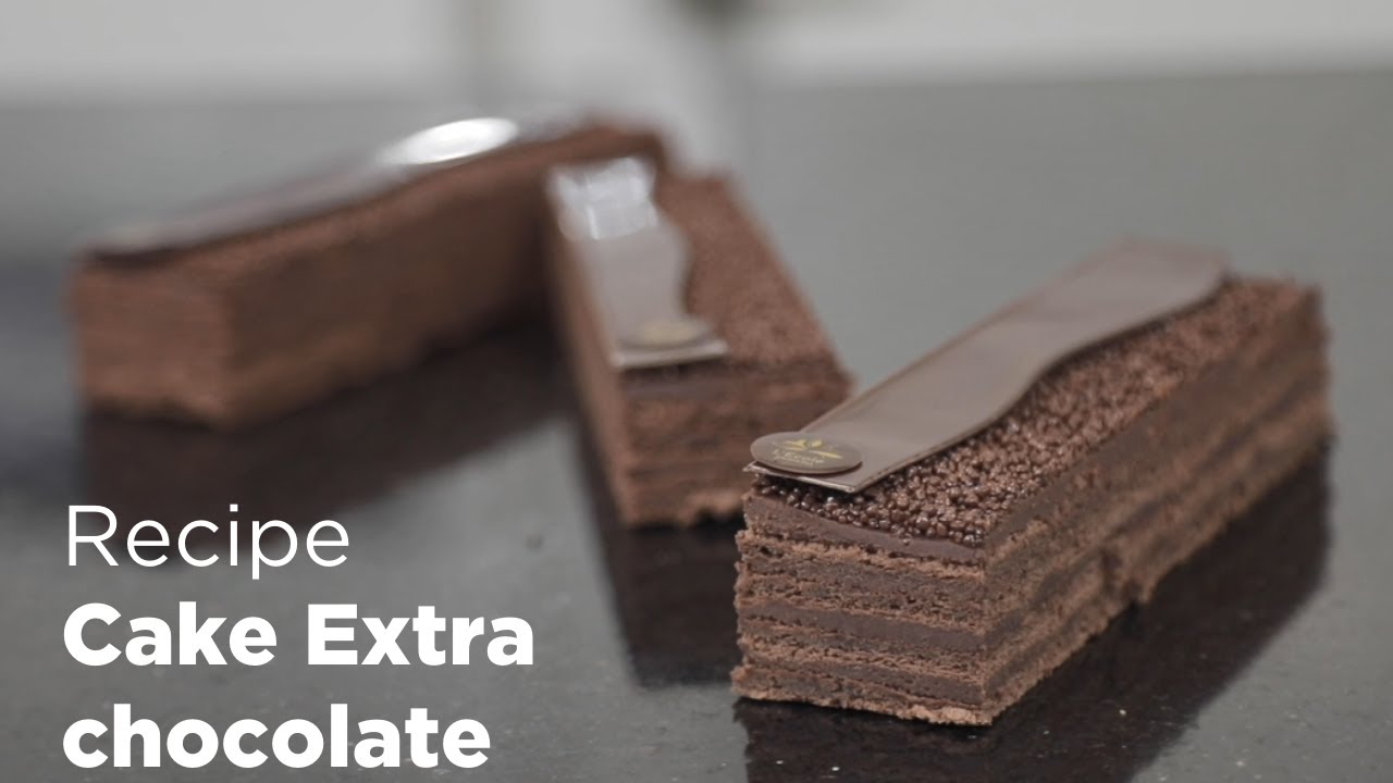 Valrhona - Take away recipe 5/8 - Extra chocolate cake