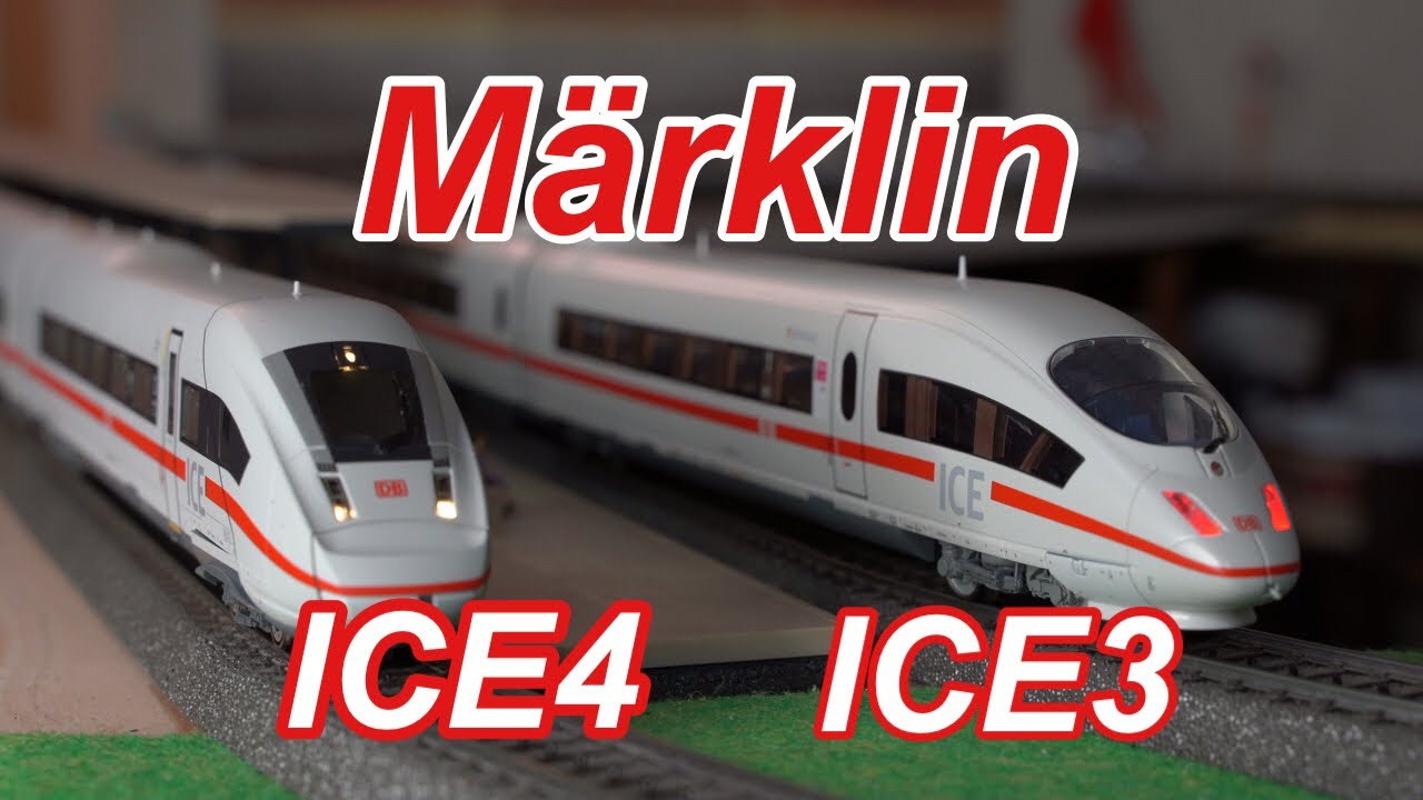 【Märklin】ICE4 (39714) & ICE3 (37788) running on my layout | メルクリン HOゲージ 走行動画