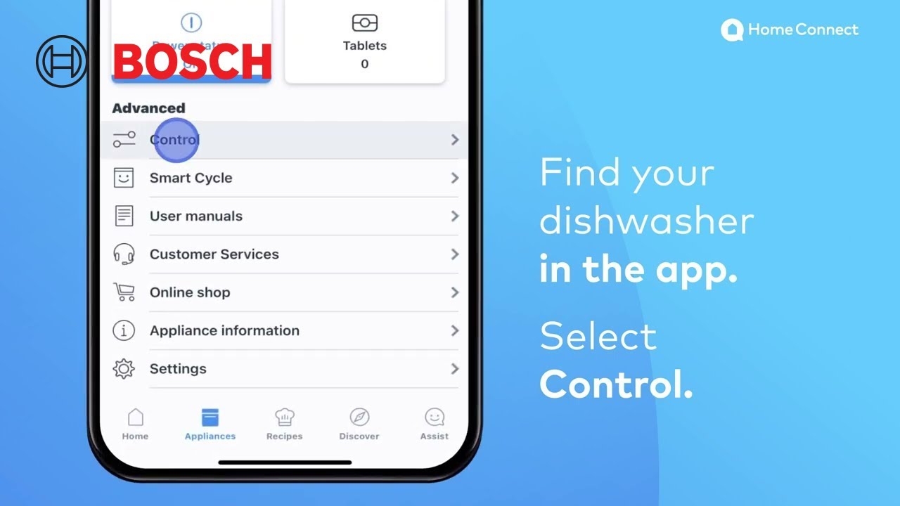 How to use PowerControl™ for your Dishwasher in the Home Connect App®