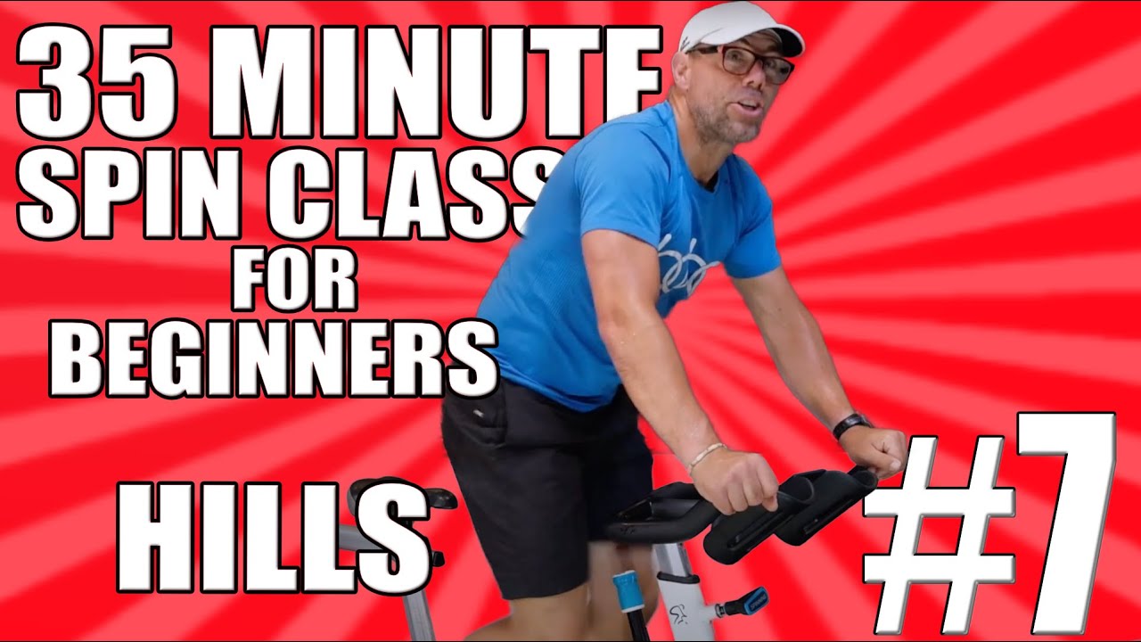 Day 7 // 35 Minute Spin Class for Beginners at Home // Hill Training