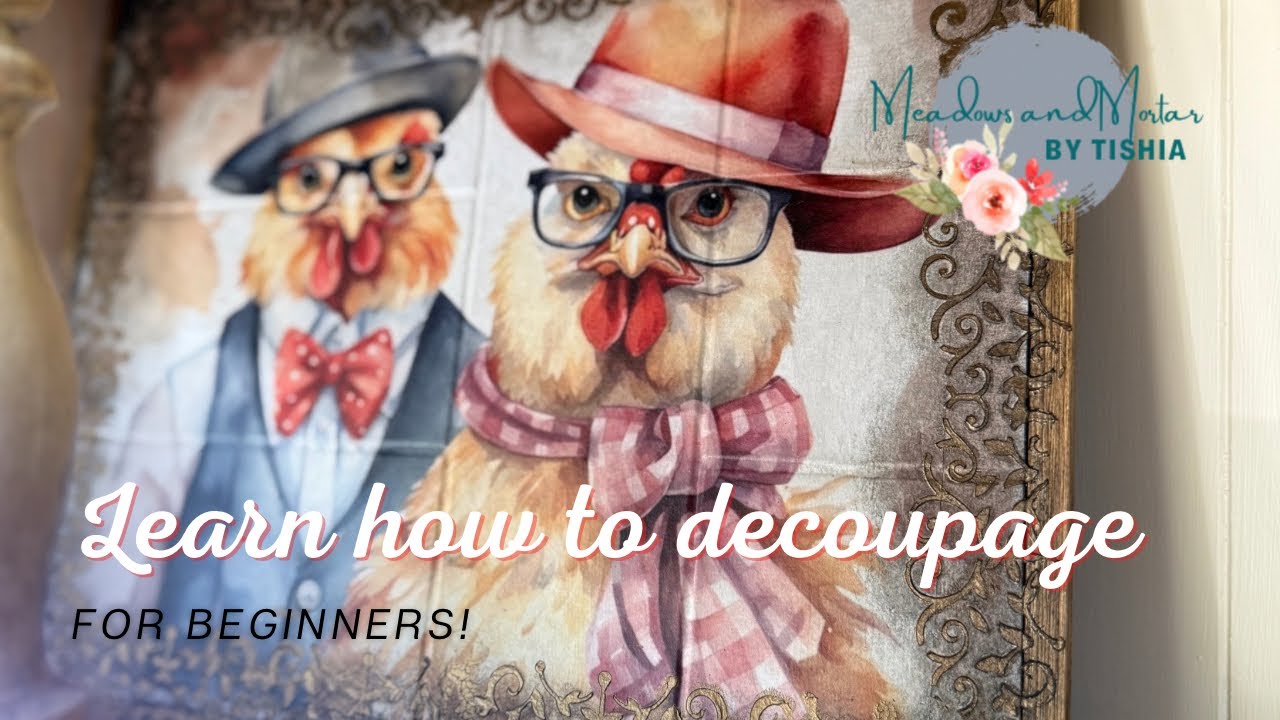 Beginner Decoupage Tutorial | Step-by-Step Guide for Furniture & Crafts