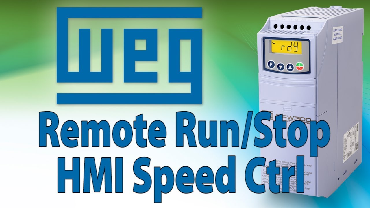 WEG CFW300/320 VFD Remote Run/Stop with HMI/Keypad Speed Control from AutomationDirect