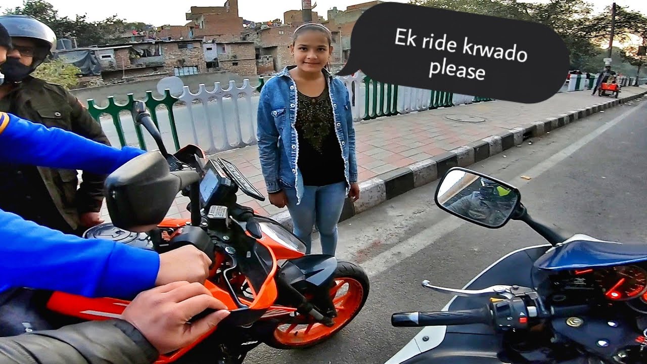 Random cute girl asking for HAYABUSA ride