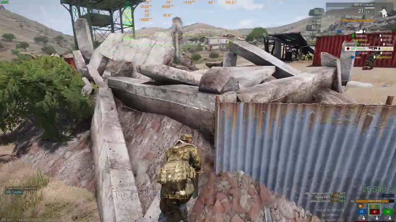 ARMA 3 5800X3D with RTX 3080 BENCHMARK 100 player server