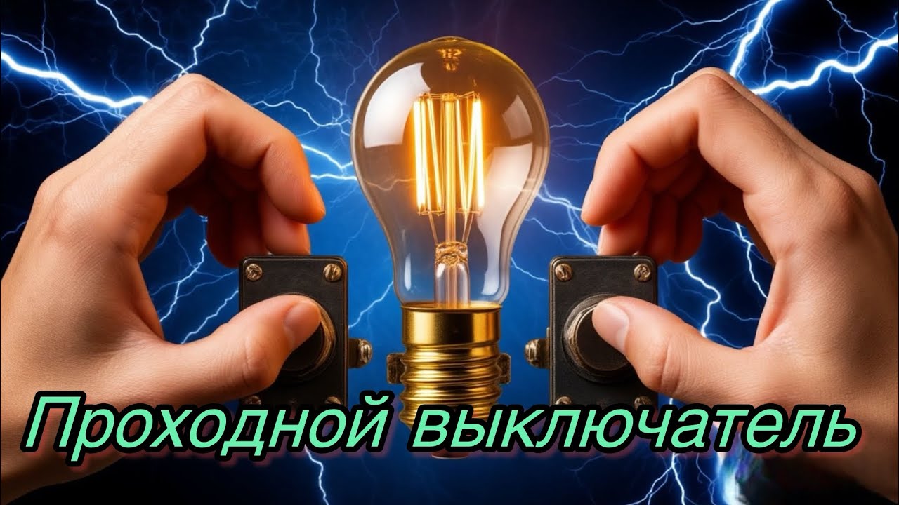 Проходной выключатель схема 
