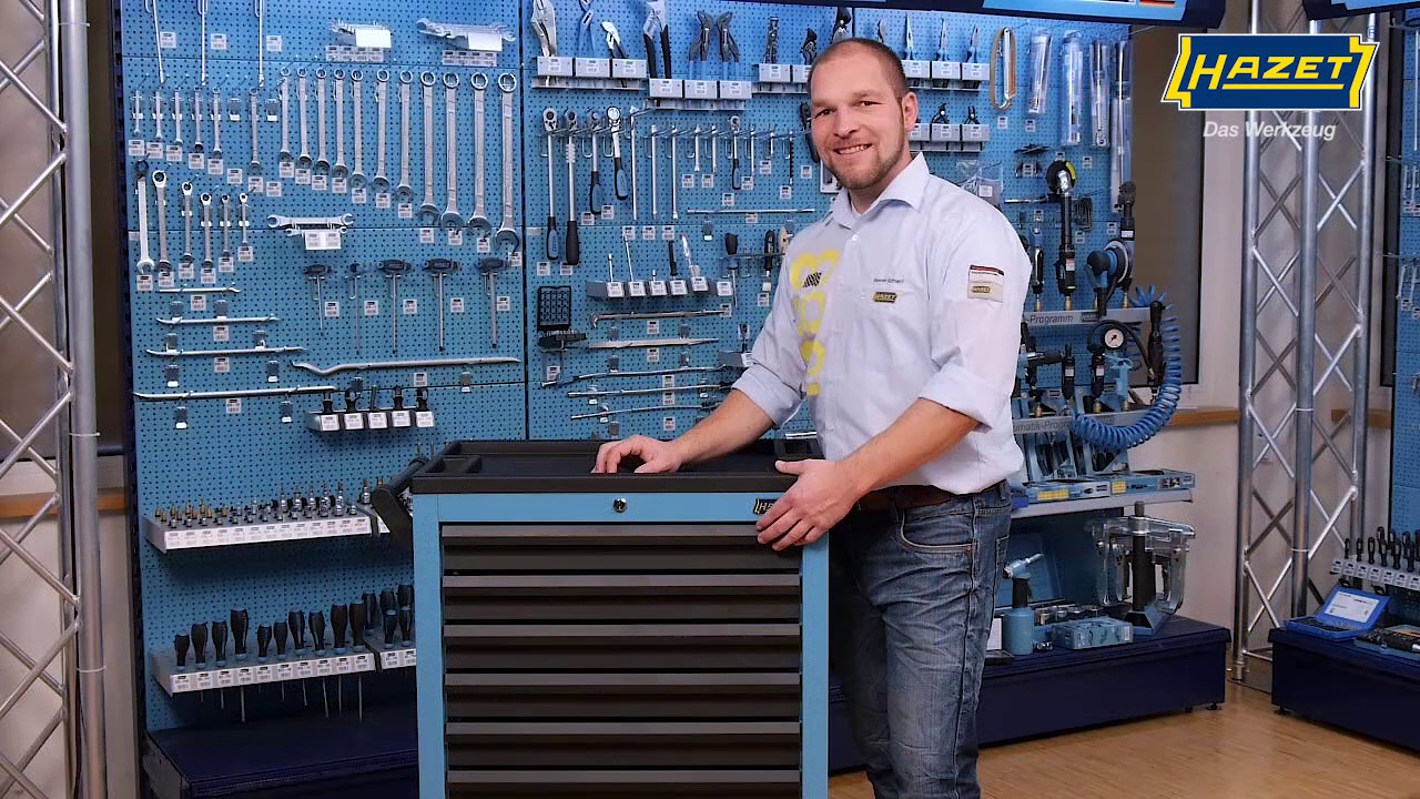 HAZET Werkstattwagen Assistent 178 N-7 mit 147 Werkzeugen