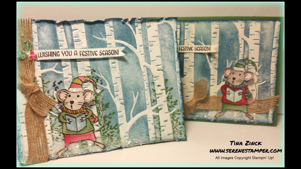 Merry Mice Woodland Card