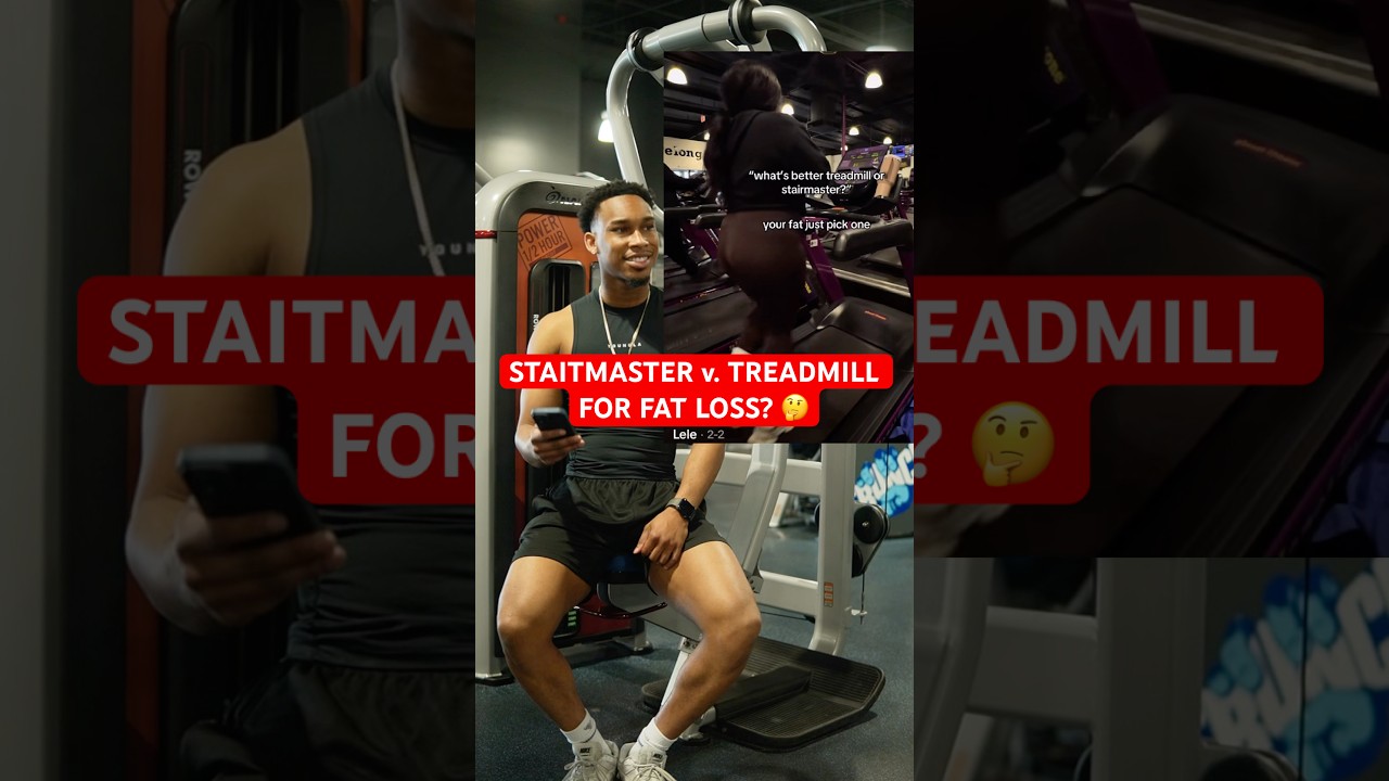 Stairmaster vs. Treadmill for fat loss 🤔 which do you prefer? #weightloss #weightlossjourney #tips