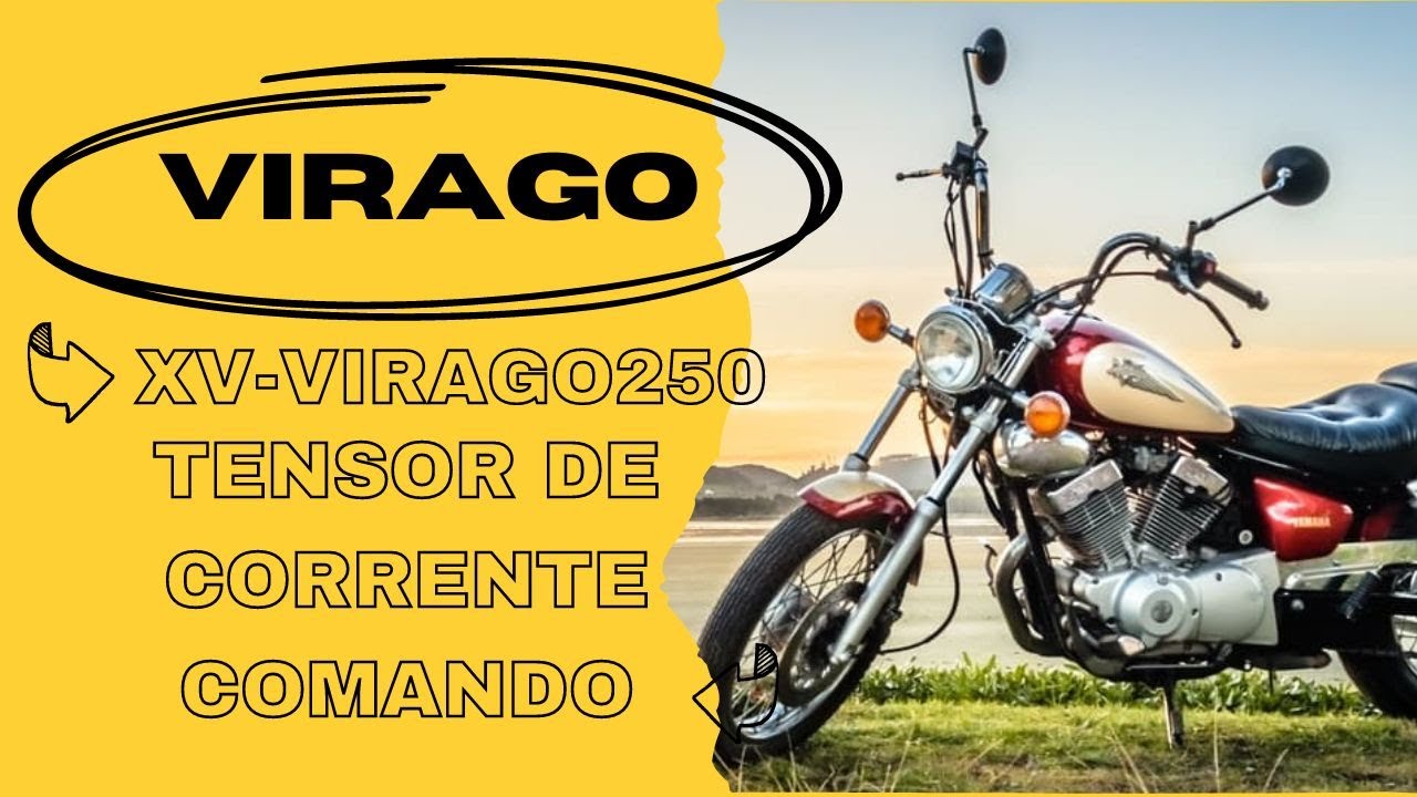 Virago 250 - Remoção e instalação do tensor da corrente de comando