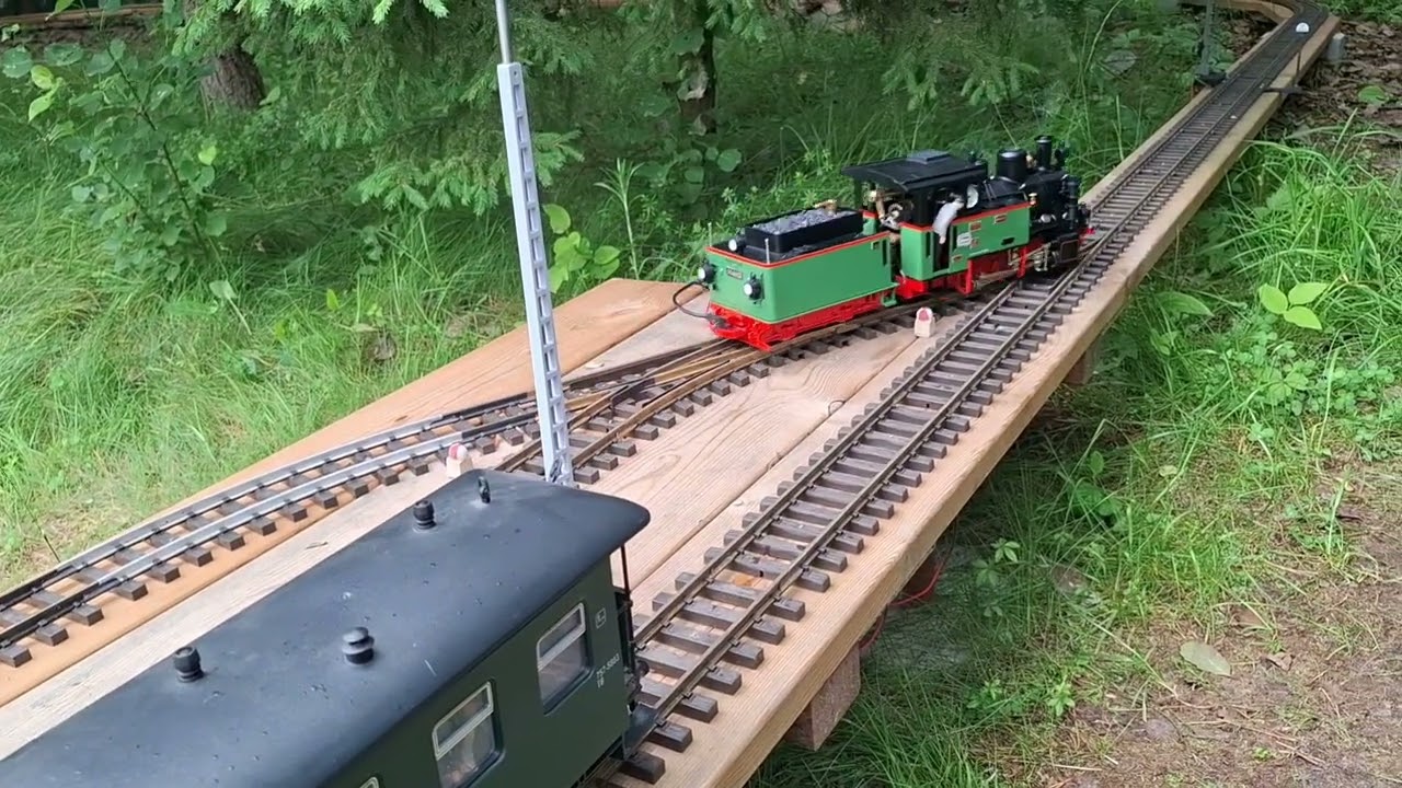Echtdampf rangierfahrt. LGB Aster Frank S.