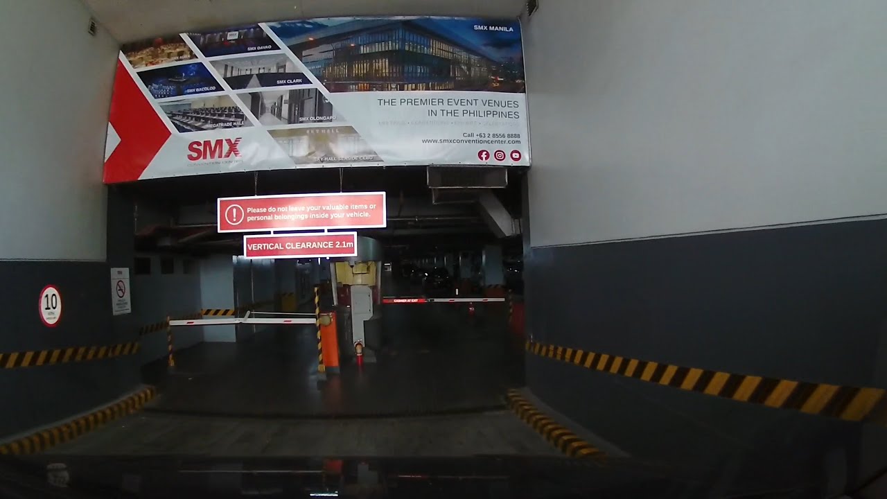 How to Park In and Exit the SMX Convention Center Basement Parking Garage