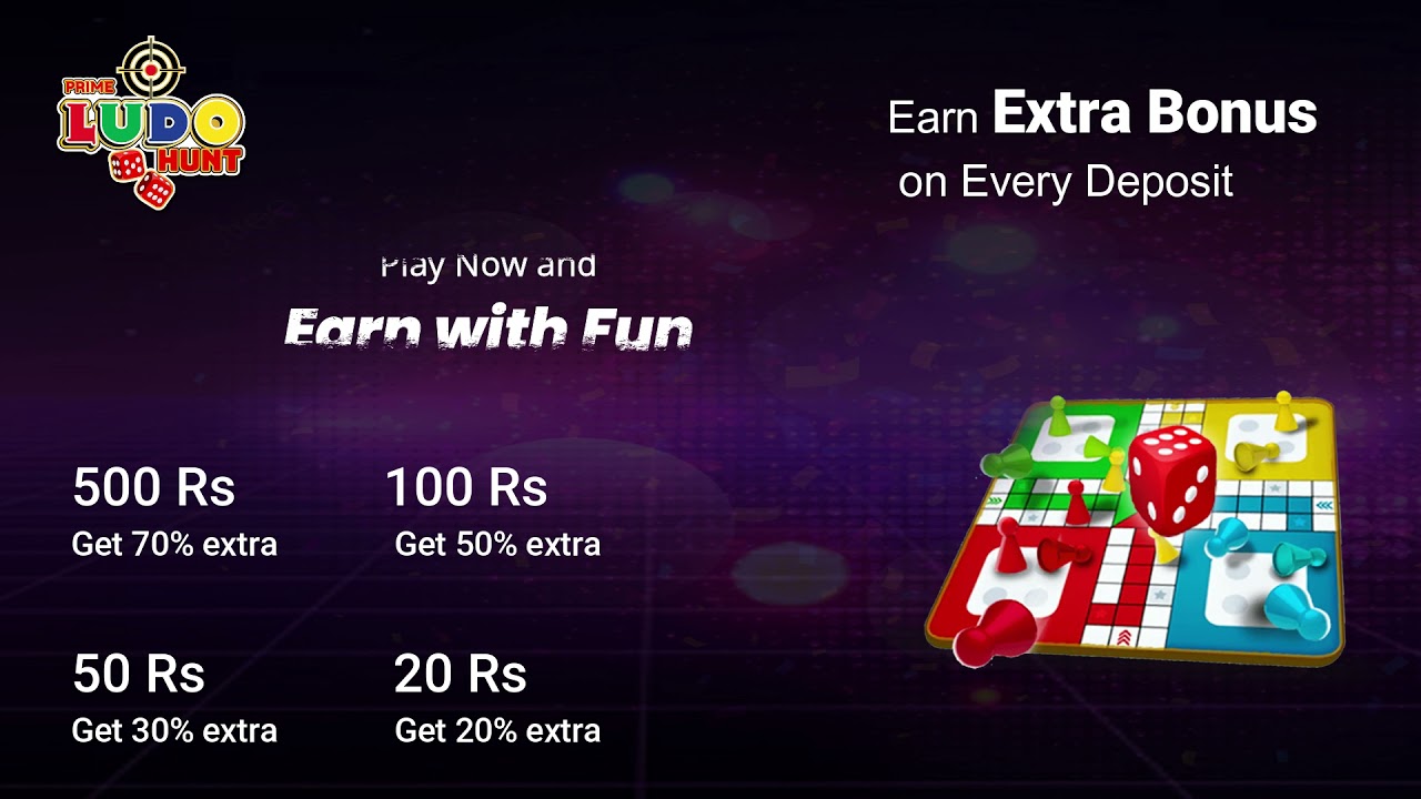 Play & Earn || Prime Ludo Hunt || Refer and Earn upto 10Rupess