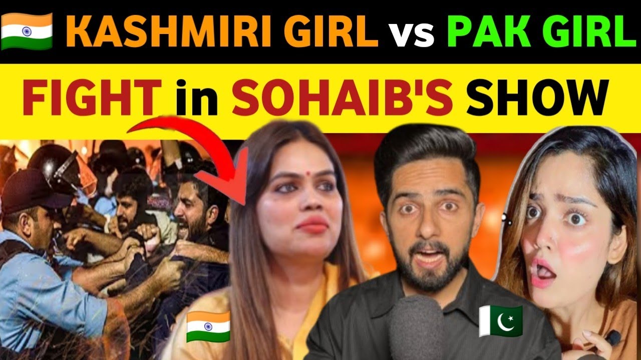 INDIAN GIRL VS PAKISTANI GIRL ON KASHMIR ISSUE LIVE DEBATE WITH SOHAIB CH, INDIA VS PAK ON KASHMIR