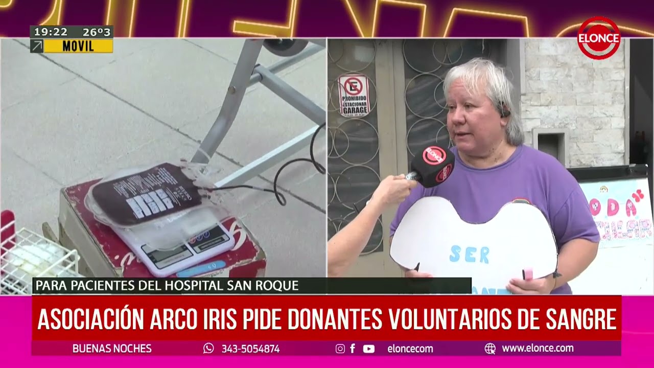 Asociación Arco Iris pide donantes voluntarios de sangre