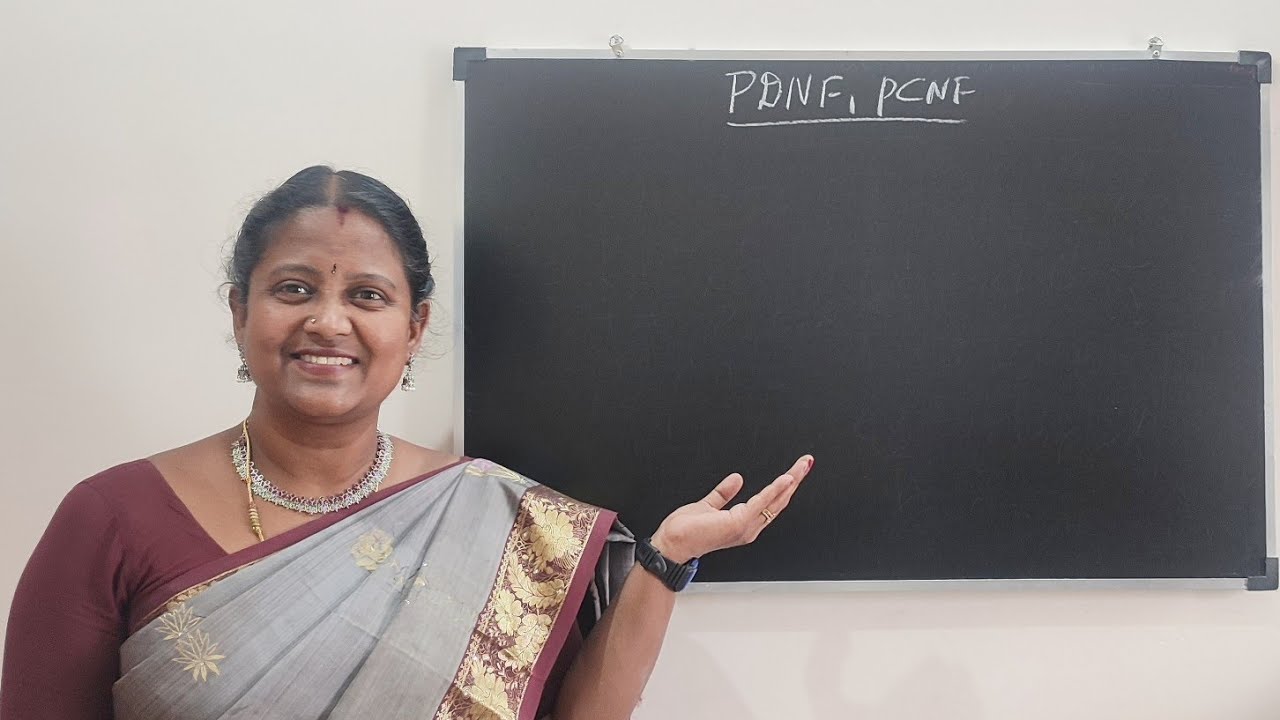 Discrete Mathematics - PDNF and PCNF in Tamil