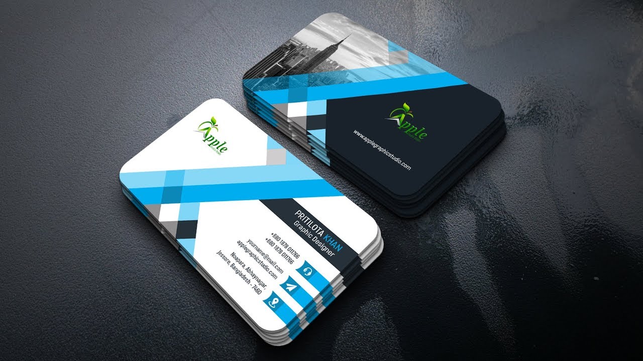 Creative Business Card Design - Photoshop CC Tutorial