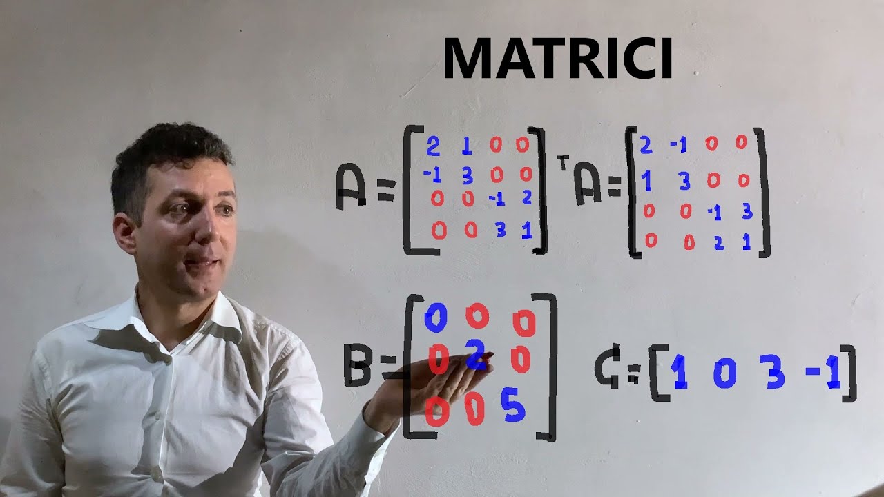 Matrici .Introduzione .Matrice triangolare , matrice simmetrica , matrice trasposta .
