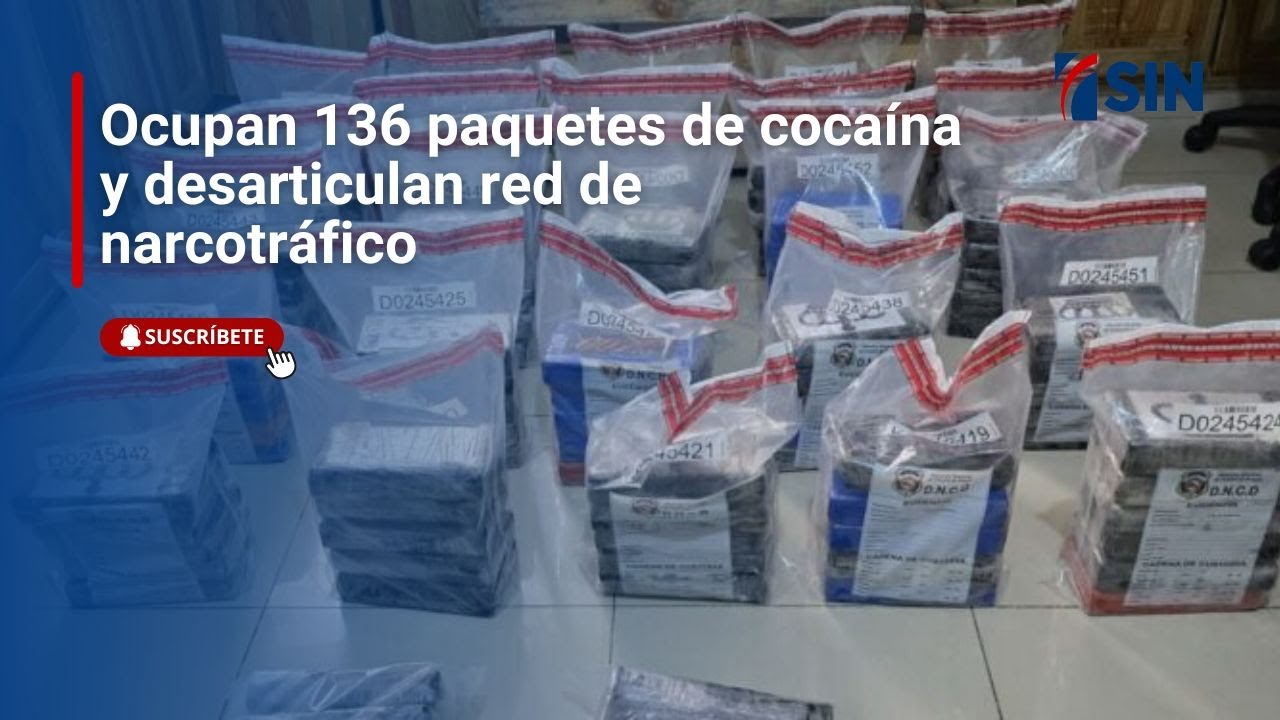 Ocupan 136 paquetes de cocaína
