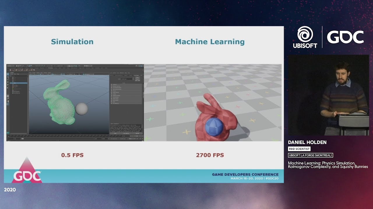 GDC 2020 - Machine Learning, Physics Simulation, Kolmogorov Complexity, and Squishy Bunnies