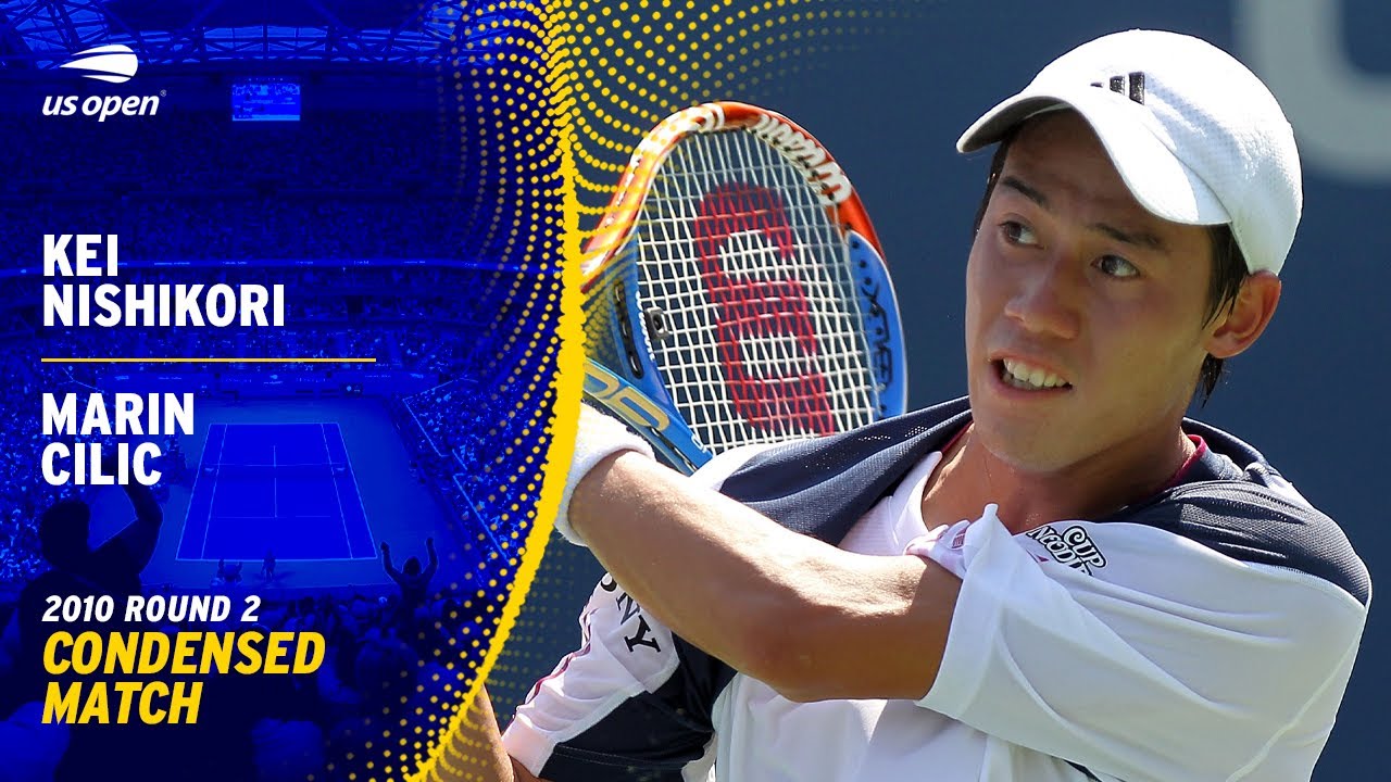 Kei Nishikori vs. Marin Cilic Condensed Match | 2010 US Open Round 2