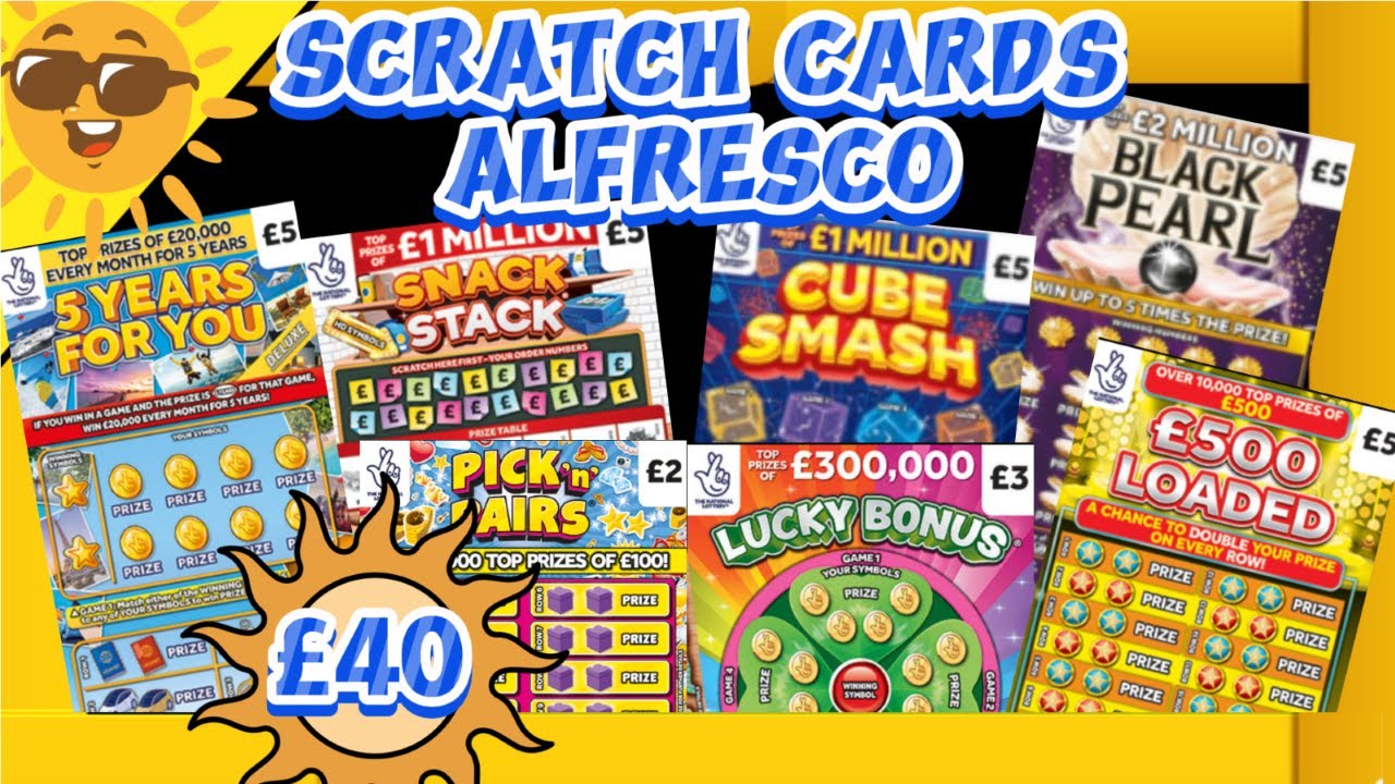 SCRATCH CARDS ALFRESCO £40 WORTH   .... WATCH OUT FOR THAT PLANE ?