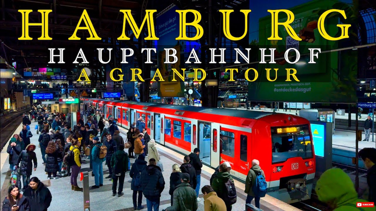 Hamburg Hauptbahnhof Germany 🇩🇪 | Grand Walking Tour | Central Train Station | 4K 60FPS #subscribe 👍