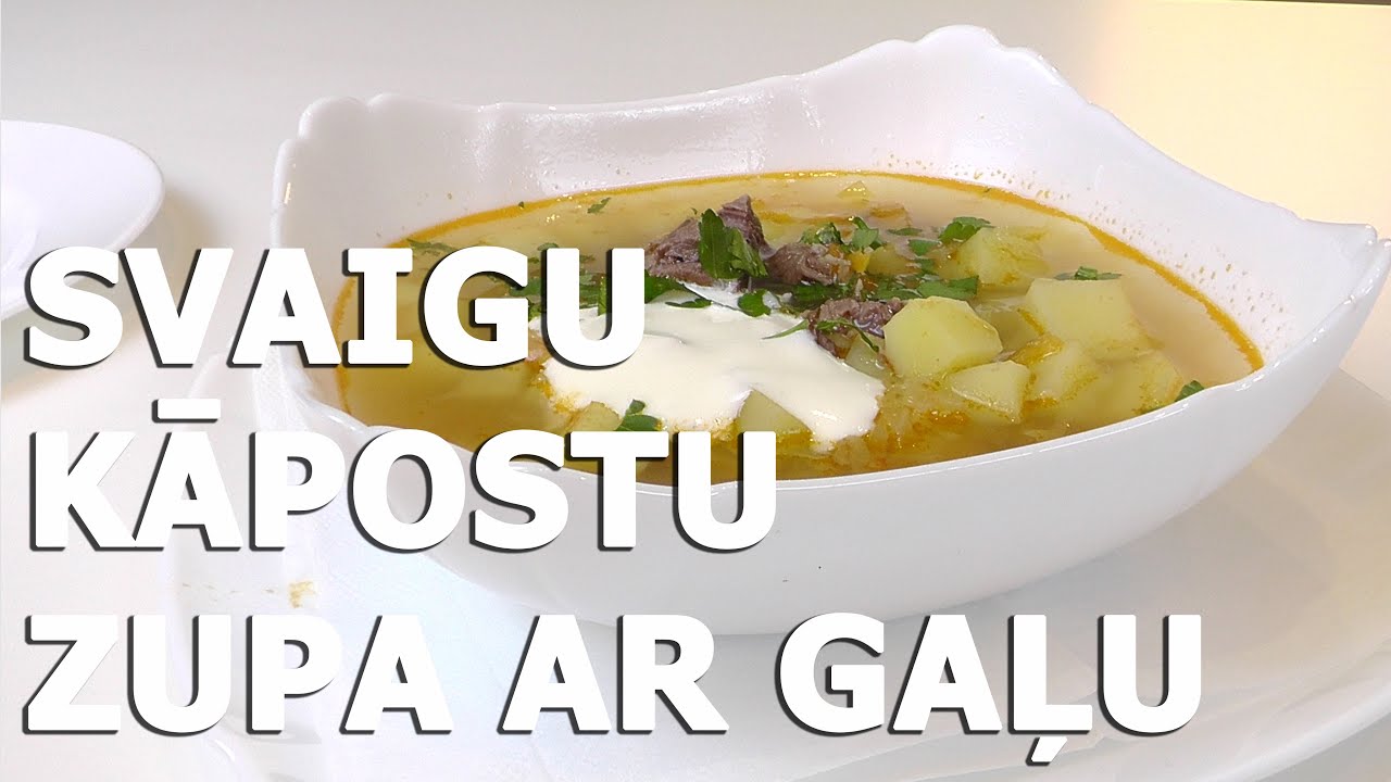 Svaigu kāpostu zupa ar gaļu