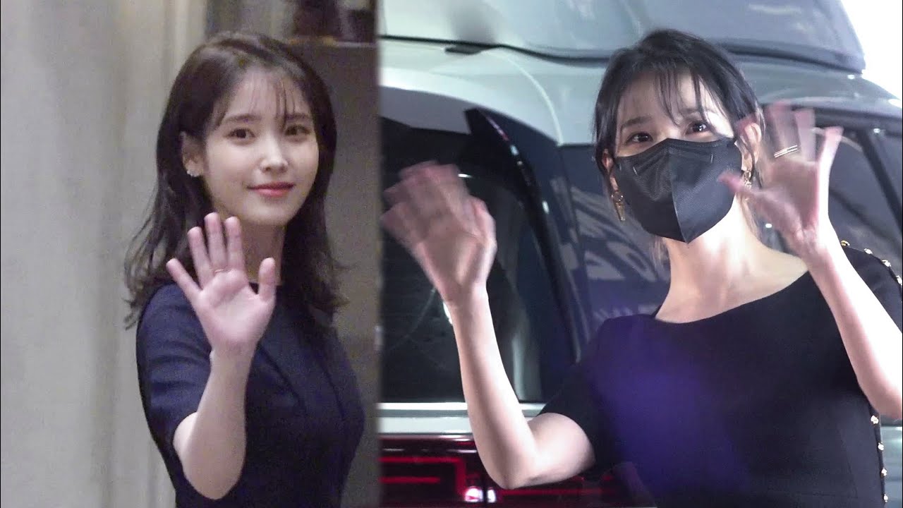 220510 아이유(IU) - 팬들과 함께하는 즐거운 퇴근길 직캠 @브로커 제작보고회