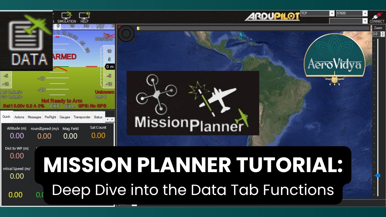 Mission Planner Tutorial: Deep Dive into the Data Tab Functions