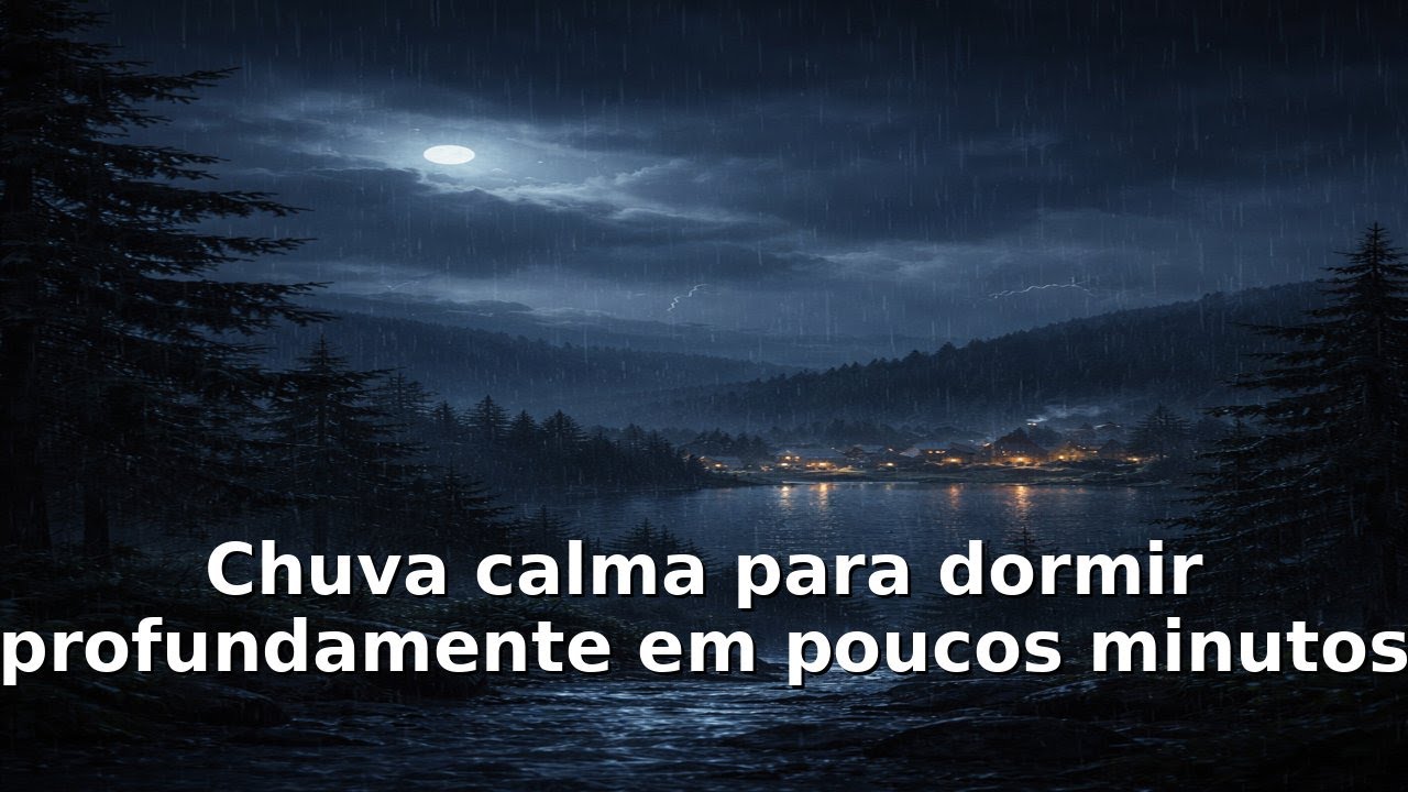 Durma Profundamente em Minutos 🌧️💤 | Chuva Calma para Desligar a Mente